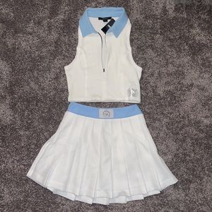 Two Piece Tennis Skirt Set